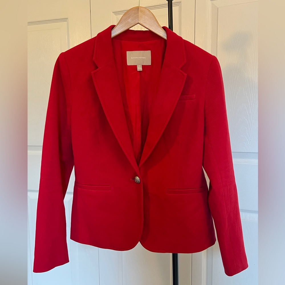Red banana republic, blazer, size 10